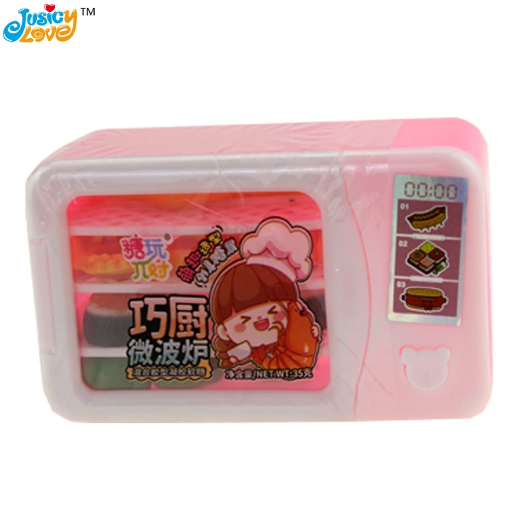 High Quality Novelty Candy Toys Microwave Oven Toy with Gummy Candy