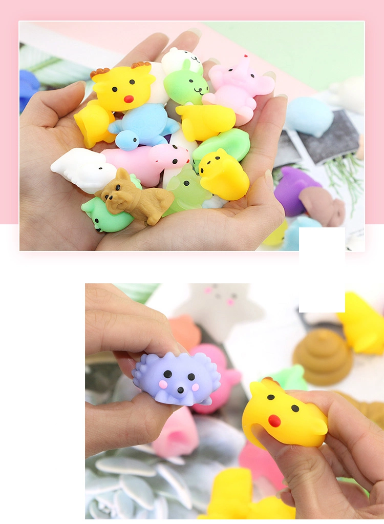 60 Pack Kawaii Scented Super Soft Stress Relief Mochi Squeeze Squishy Novelty Fidget Toy Promotional Gift