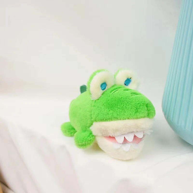 Cartoon Trendy Eating Hand Crocodile Plush Toy Keychain Doll Pendant Couple Backpack Accessories Gift