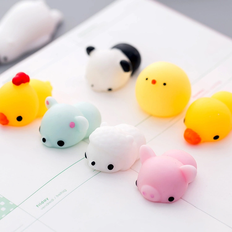 Cute Animal Sensory Autism Fidget Toys Jumbo Cat Toys Squishy Mochi Promotional Cartoon Stress Relief Mochi Squishy