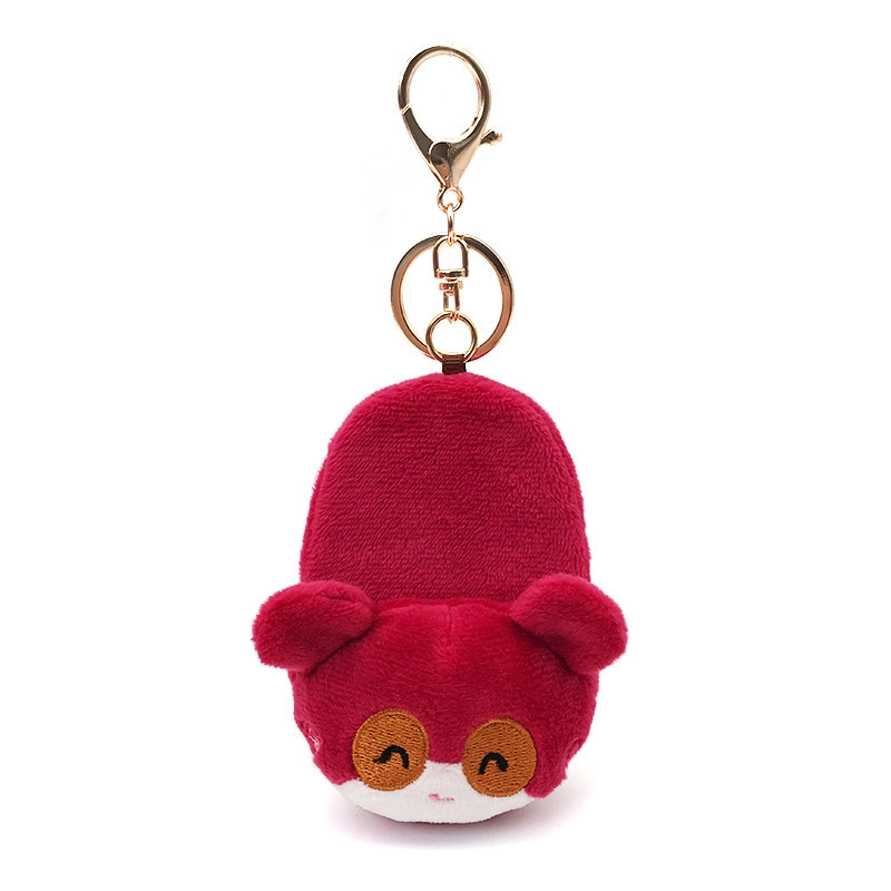 Trendy Kawaii Plush Raccoon Toy Minion Stuffed Slipper Keychain