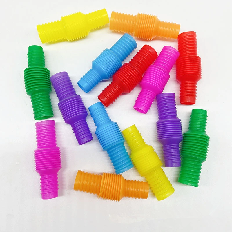 Amazon Trending Children Kids Stress Relief Spring Fidget Dog Toys Flexible Stretch Toy Mini Pop Tube