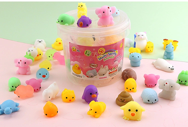 60 Pack Kawaii Scented Super Soft Stress Relief Mochi Squeeze Squishy Novelty Fidget Toy Promotional Gift