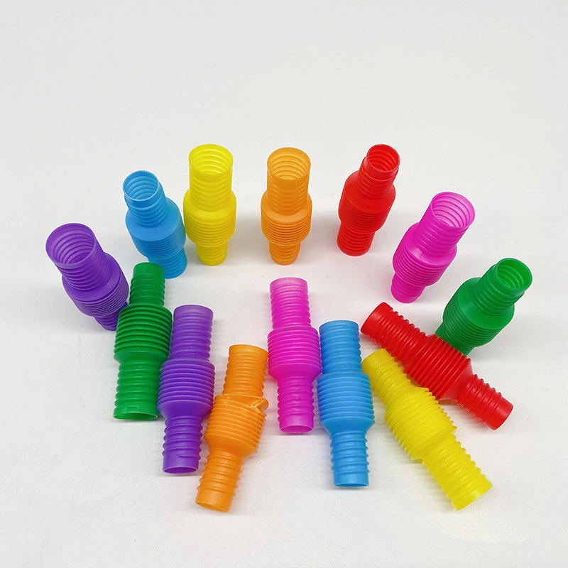 Amazon Trending Children Kids Stress Relief Spring Fidget Dog Toys Flexible Stretch Toy Mini Pop Tube