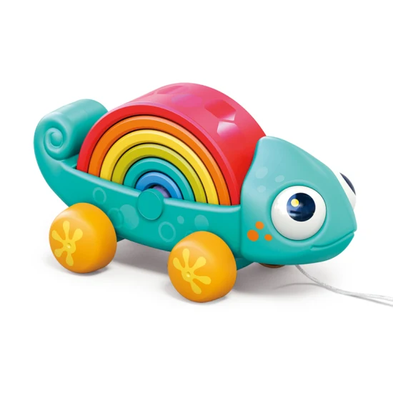Novelty Kiddies Christmas Gifts Baby Goods Toys for Kids Rainbow Chameleon Children Baby Kids Educational Plastic Toys