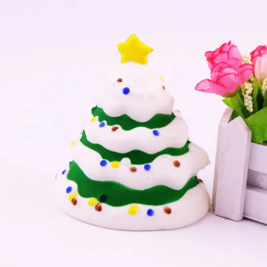 10cm Christmas Tree Slow Rising Squishy Jumbo Toys Squishy Promotional Stress Relief Toy Cute Christmas Tree Slow Rising Squishy