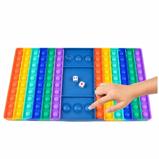 Jumbo Rainbow Chess Board Push Bubble Rodent Control Pioneer Fidget Sensory Toys