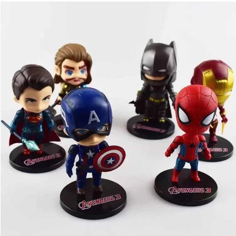 Marvel Avengers Blind Box Trendy Cartoon Model Decoration Children′ S Toys