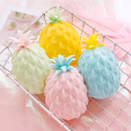 Hot Sale Wholesale Fidget Toy Decompression Pineapple Squeeze Vent Stress Ball