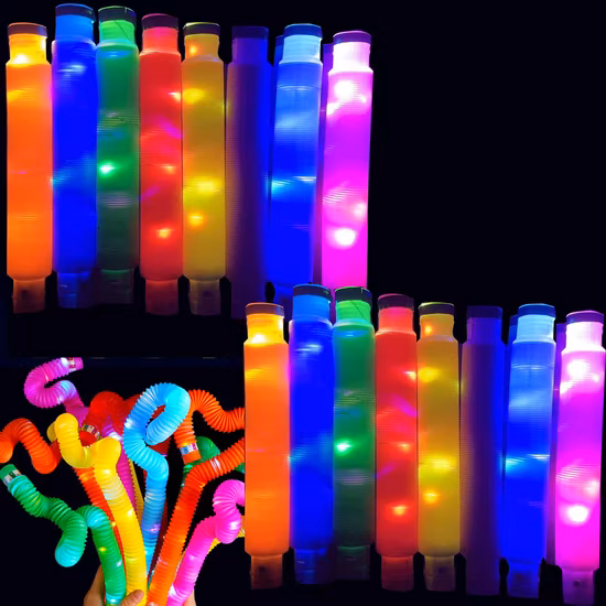 Amazon Tubes Sensory Adhd Pop Tube Toys for Autistic Fidgets Children Toys for Kids and Autism for Boys and Girls Pop Tube