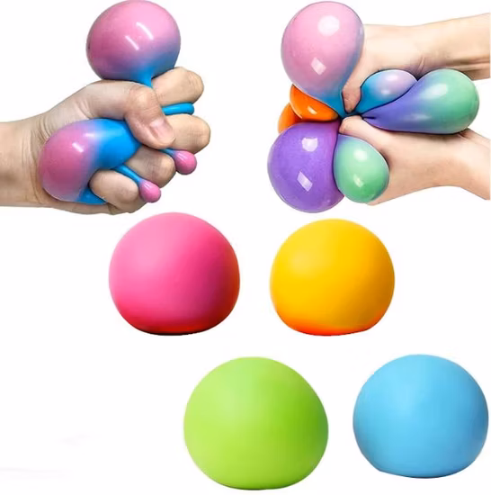 Wholesale Toy Stress Squeeze Bubble Silicone Popping Fidget Toys 3D Push Sensory Fidget Pop It Ball